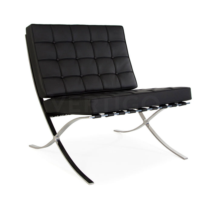 Barcelona Style Leather Lounge Chair