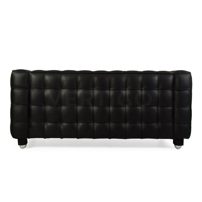 Kubus Hoffmann Style Leather 2 Seat Sofa