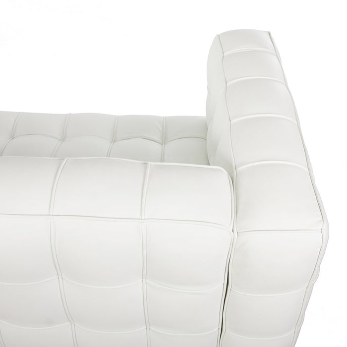 Kubus Hoffmann Style Leather 3 Seat Sofa