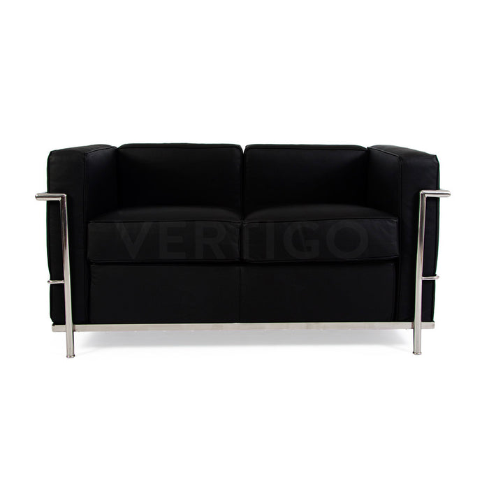 LC2 Petit Le Corbusier Style 2 Seat Sofa