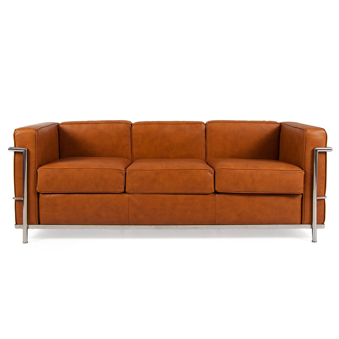 LC2 Petit Le Corbusier Style 3 Seat Sofa