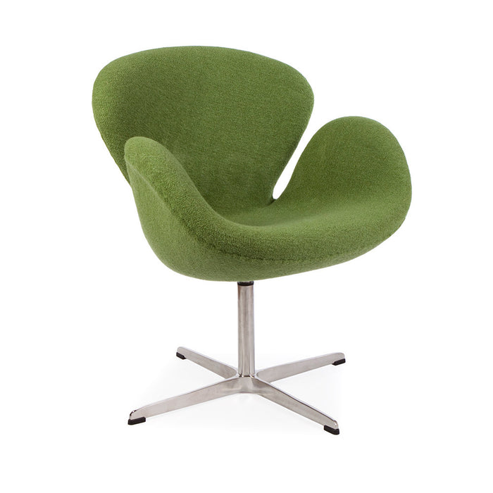 Wool Jacobsen Style Swan Chair