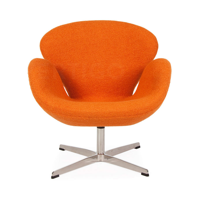 Wool Jacobsen Style Swan Chair