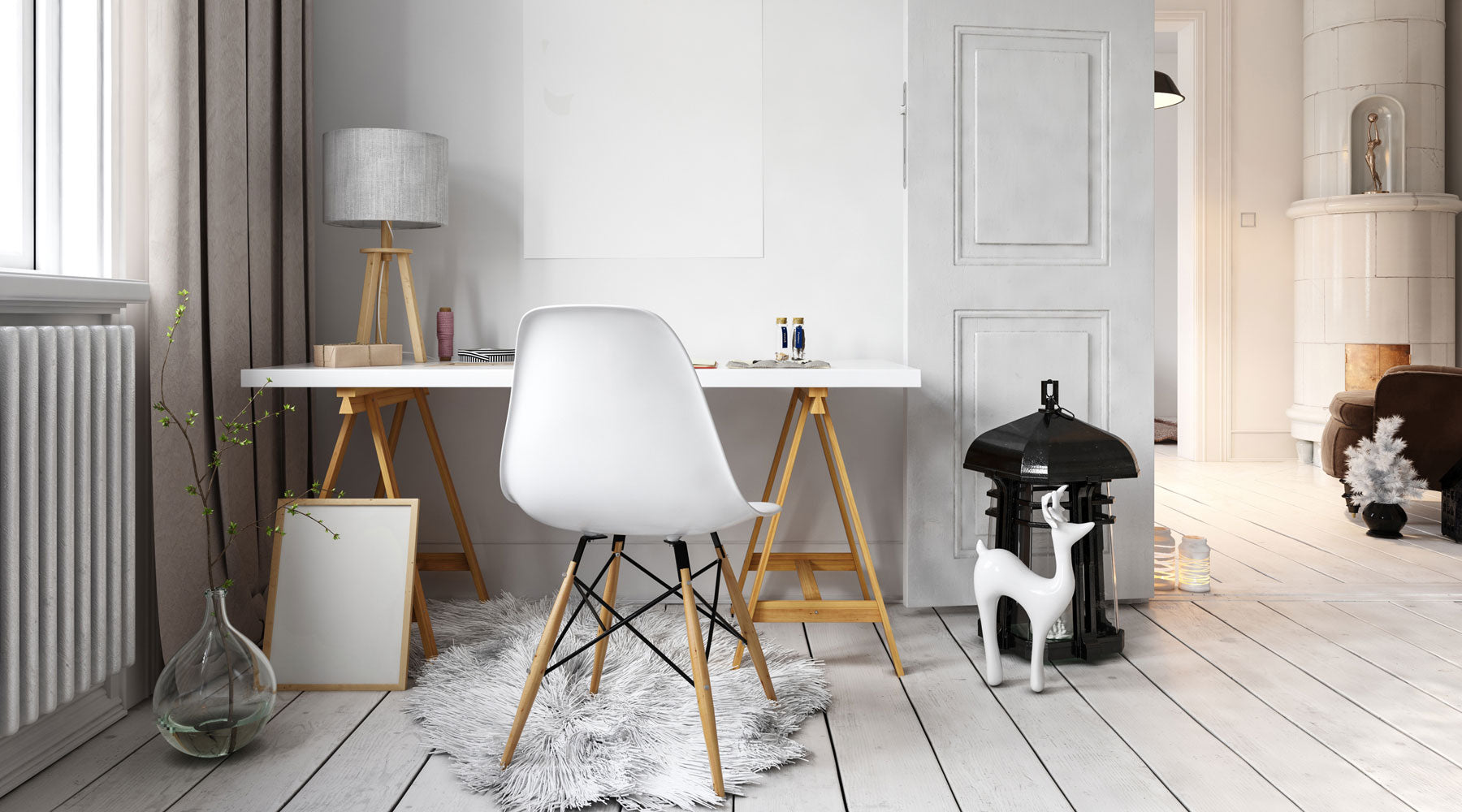 The Eames DSW chair in white is one of the most popular and high selling designs ever!