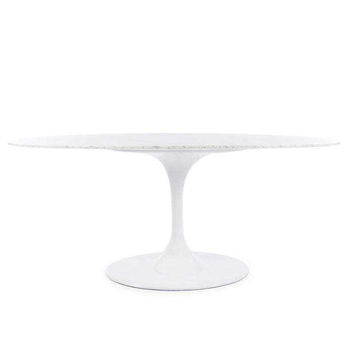 Tulip Marble Oval Saarinen Table - 170 x 110