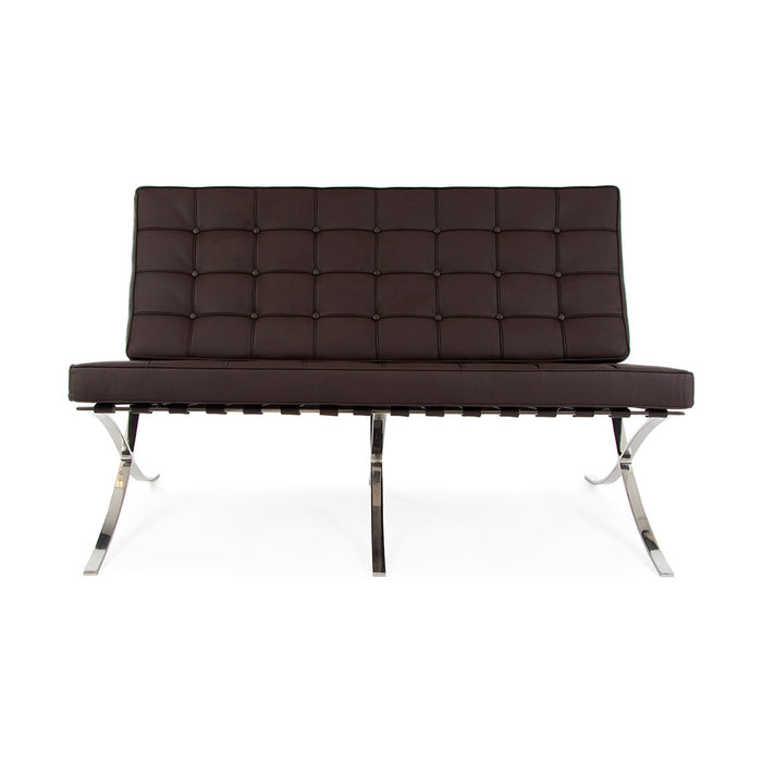 Barcelona Style 2 Seat Leather Sofa