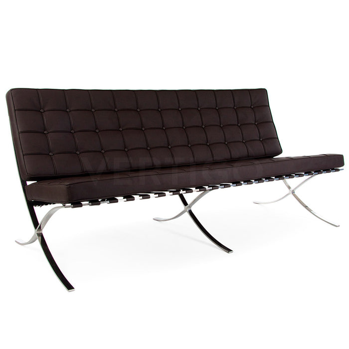 Barcelona Style Full 3 Seat leather Sofa