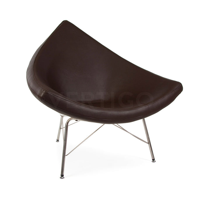 Coconut Nelson Style Leather Arm Chair