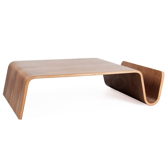 Walnut Bent Plywood Coffee Table