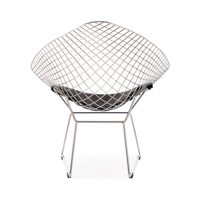 Chrome Wire Bertoia Style Diamond Chair