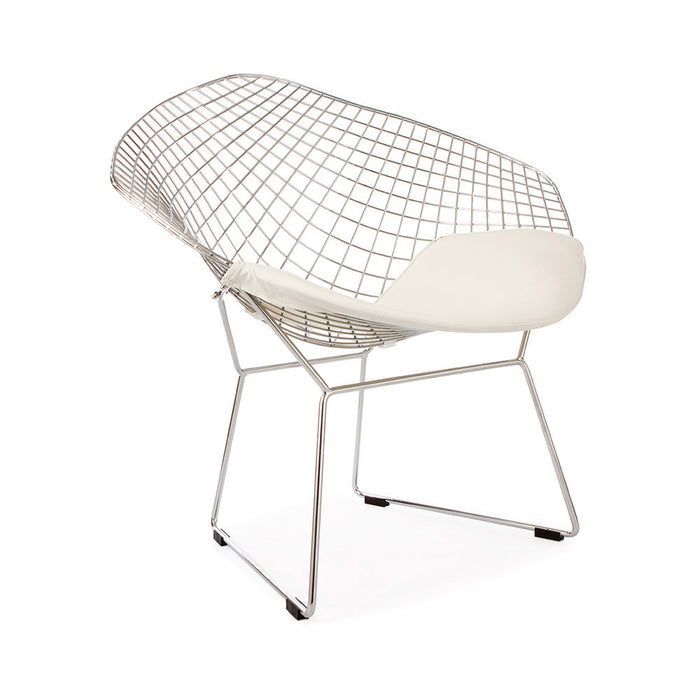 Chrome Wire Bertoia Style Diamond Chair