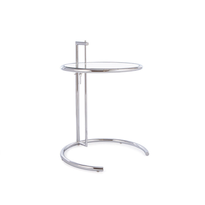Eileen Gray Style Glass Side Table