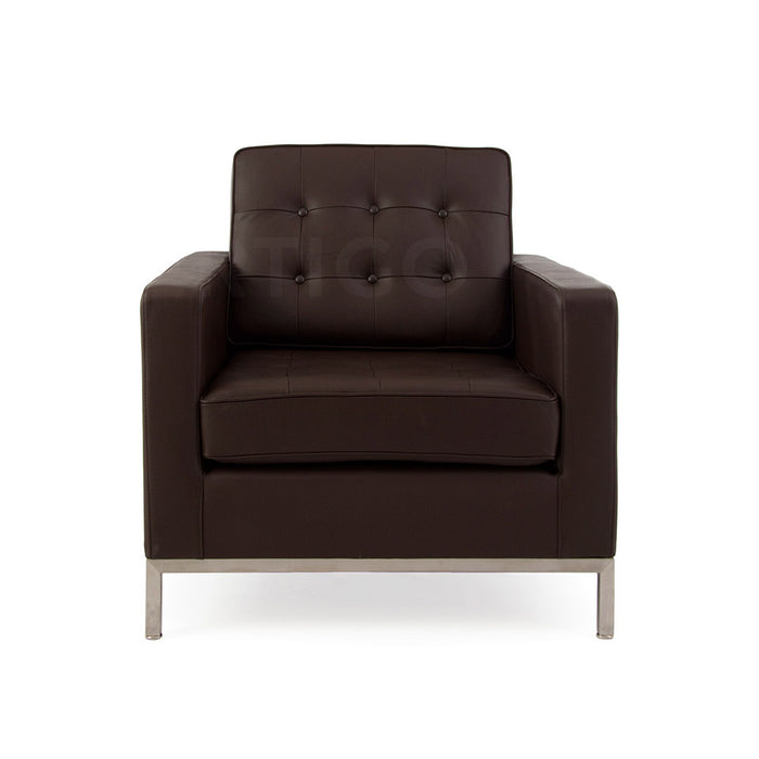 Florence Knoll Leather Arm Chair