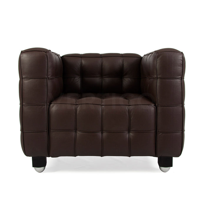 Kubus Hoffmann Style Leather Arm Chair