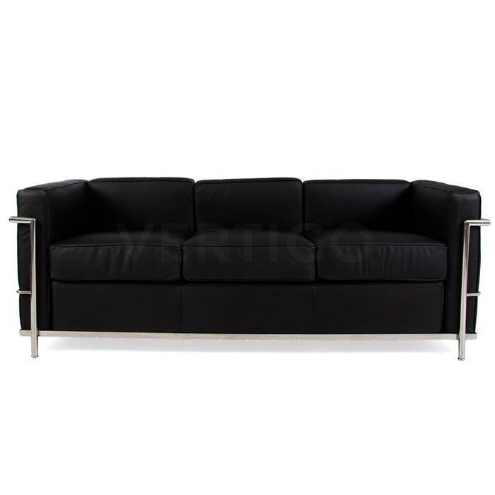 LC2 Petit Le Corbusier Style 3 Seat Sofa