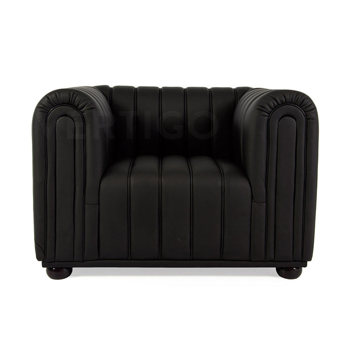 Club Wittman Style Leather Arm Chair