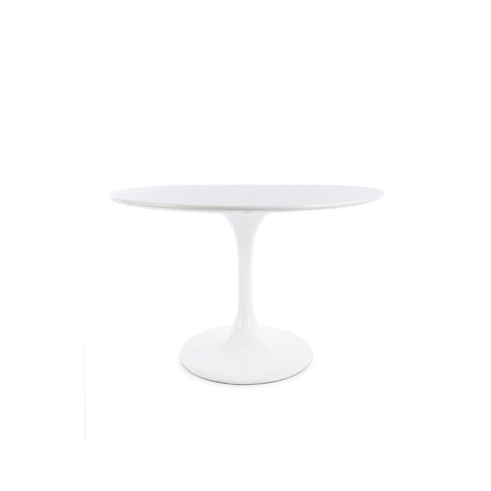 Set - 198cm White Oval Tulip Style Table & 6 Chairs